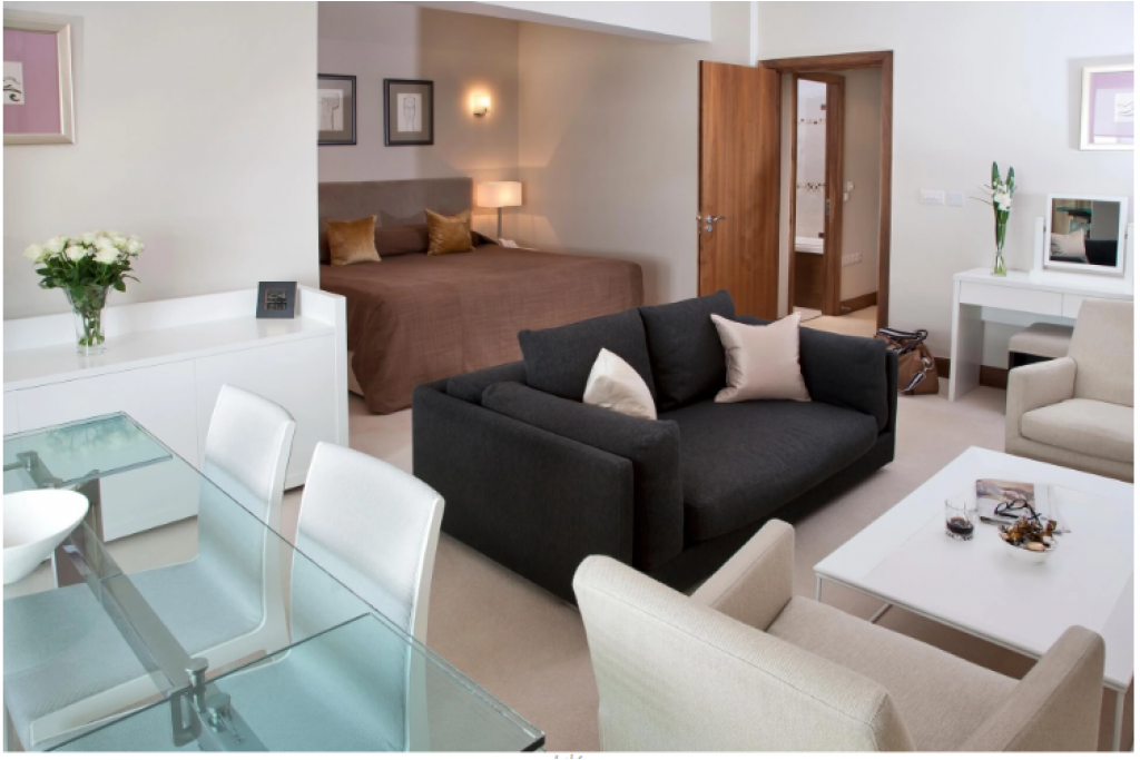Superior Studio with Garden View – £600 per Night / £1,800 for 3 Nights