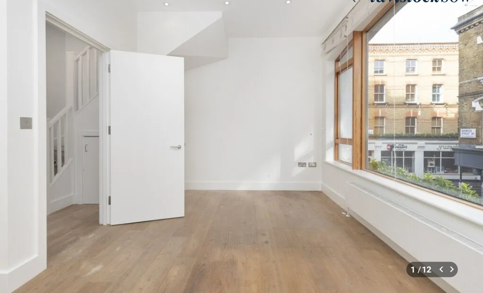 Berwick Street, Soho W1 – 1 Bed Duplex Apartment – £660 pw – Let Agreed
