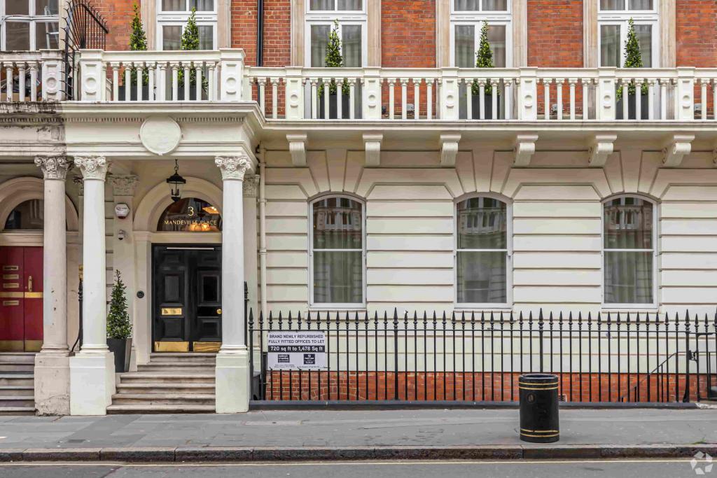3 Mandeville Pl – Office Space for Lease – 750 sq ft – Marylebone, London