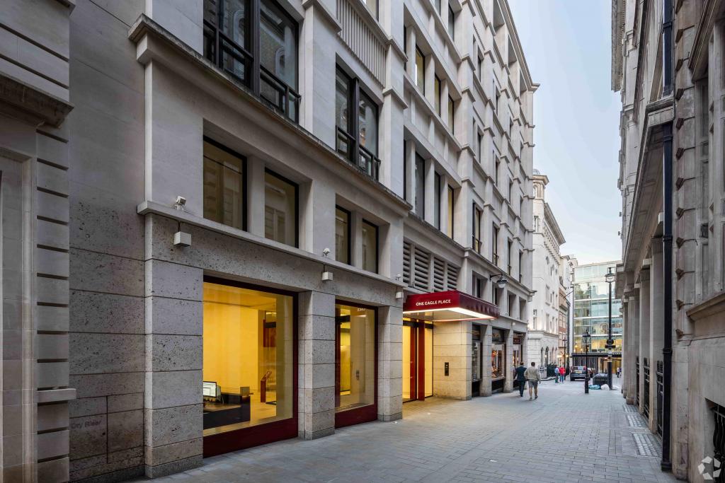 1 Eagle Pl – Office Space for Lease – 1,845 sq ft – £94 - £114 per sq ft