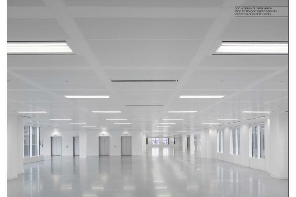 For Lease – 200 Aldersgate – Office Space – City Fringe Submarket – London EC1A