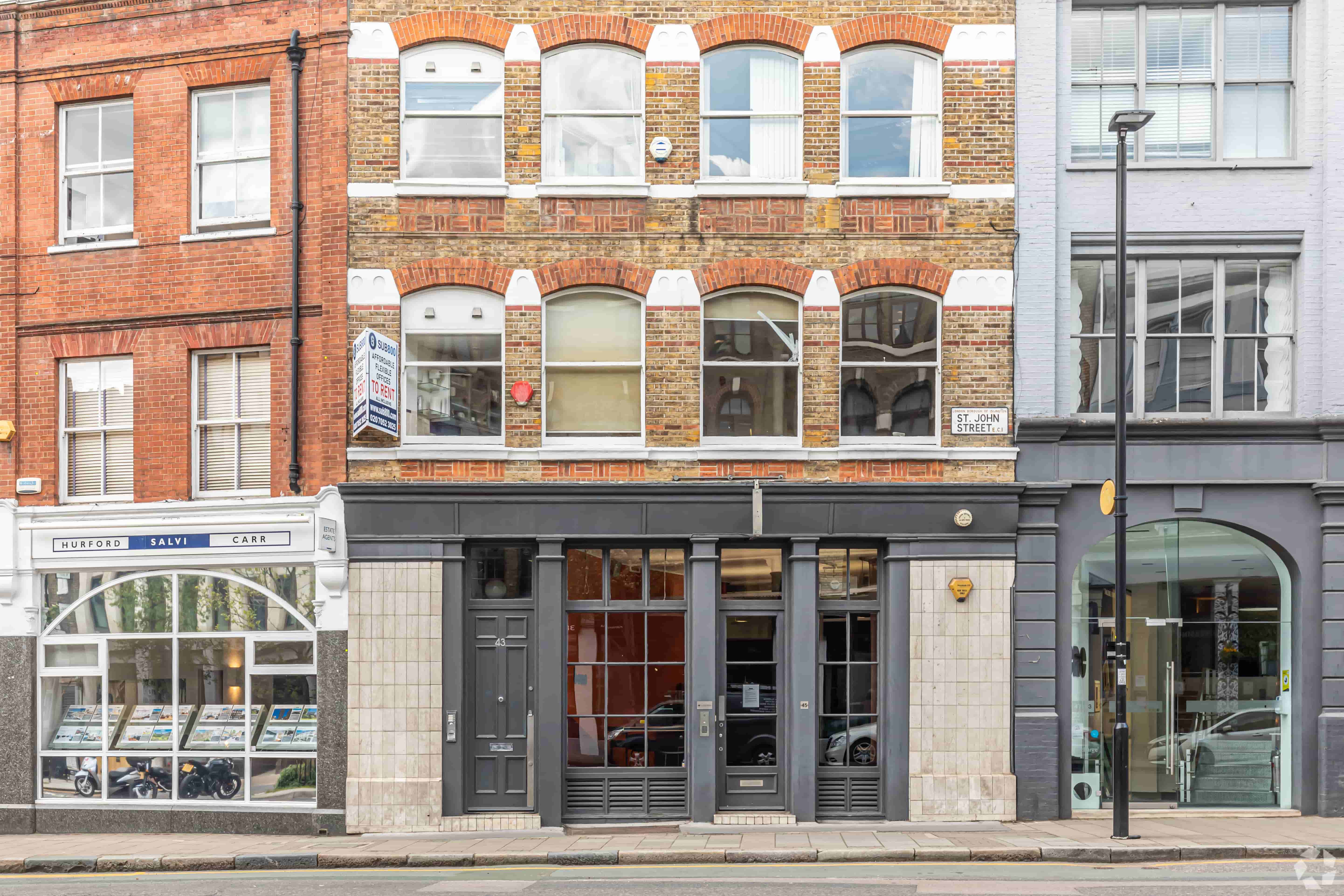 43-45 St John St, London EC1M 4AN – Office Space for Lease – 4,443 sq ft