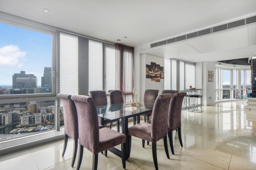 £1,400,000 Asking Price – Ontario Tower – Luxury Duplex Penthouse for Sale – Canary Wharf,