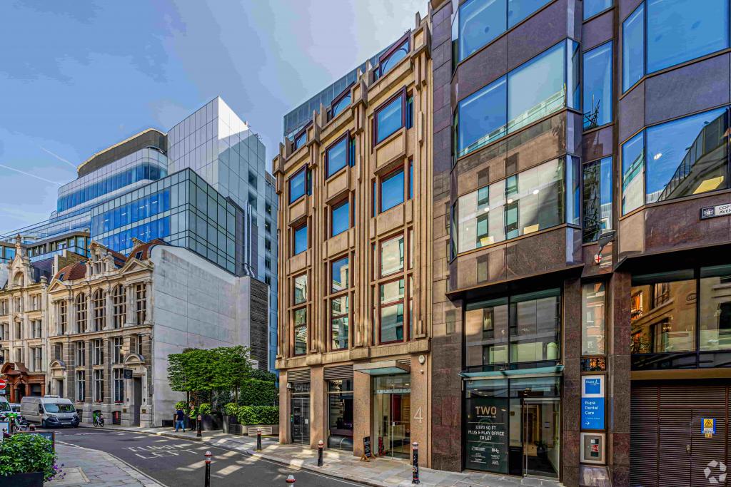 4-6 Copthall Ave – Jasper House – Office & Retail Space for Lease – 14,300 sq ft