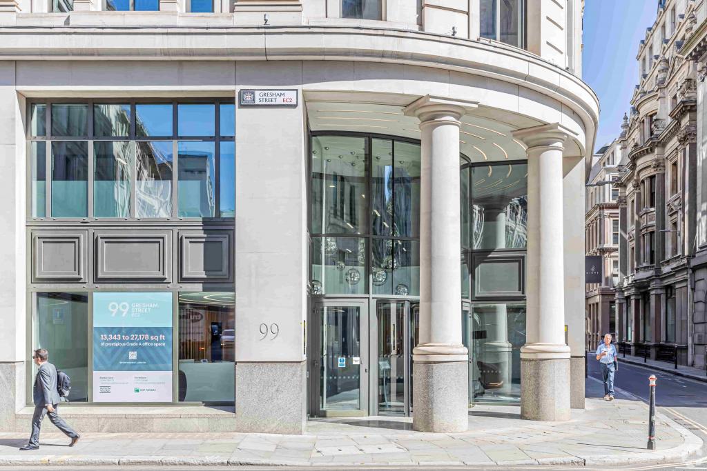 99 Gresham St – Office Space for Lease – City of London EC2V 7NG