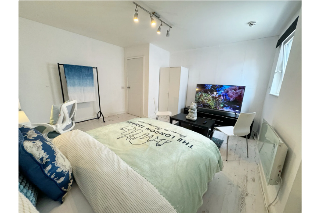 Stylish Riverside Room with Smart TV – Perfect for Professionals