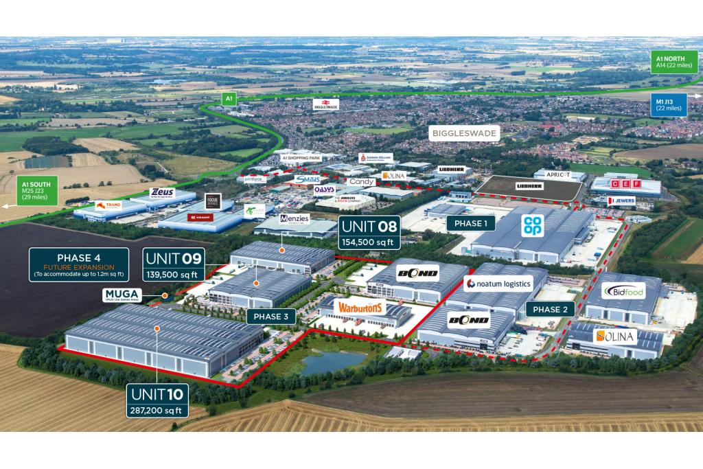 Pegasus Dr – Symmetry Park Biggleswade, Distribution, Biggleswade, Bedfordshire