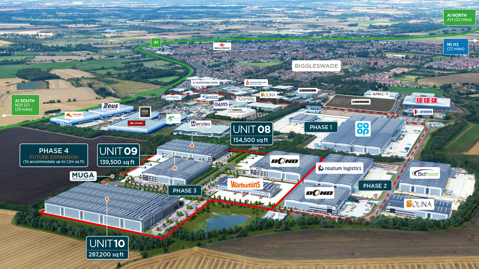 Pegasus Dr – Symmetry Park Biggleswade, Distribution, Biggleswade, Bedfordshire