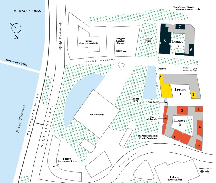 Viaduct Gardens-Embassy Gardens Legacy 2-Shopfront Retail/Residential Unit, London