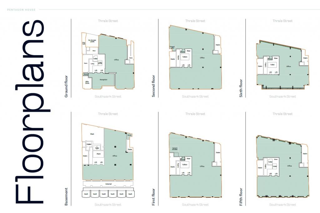 52-54 Southwark St - Pentagon House Office Space for Rent, Southbank, London SE1 1UR
