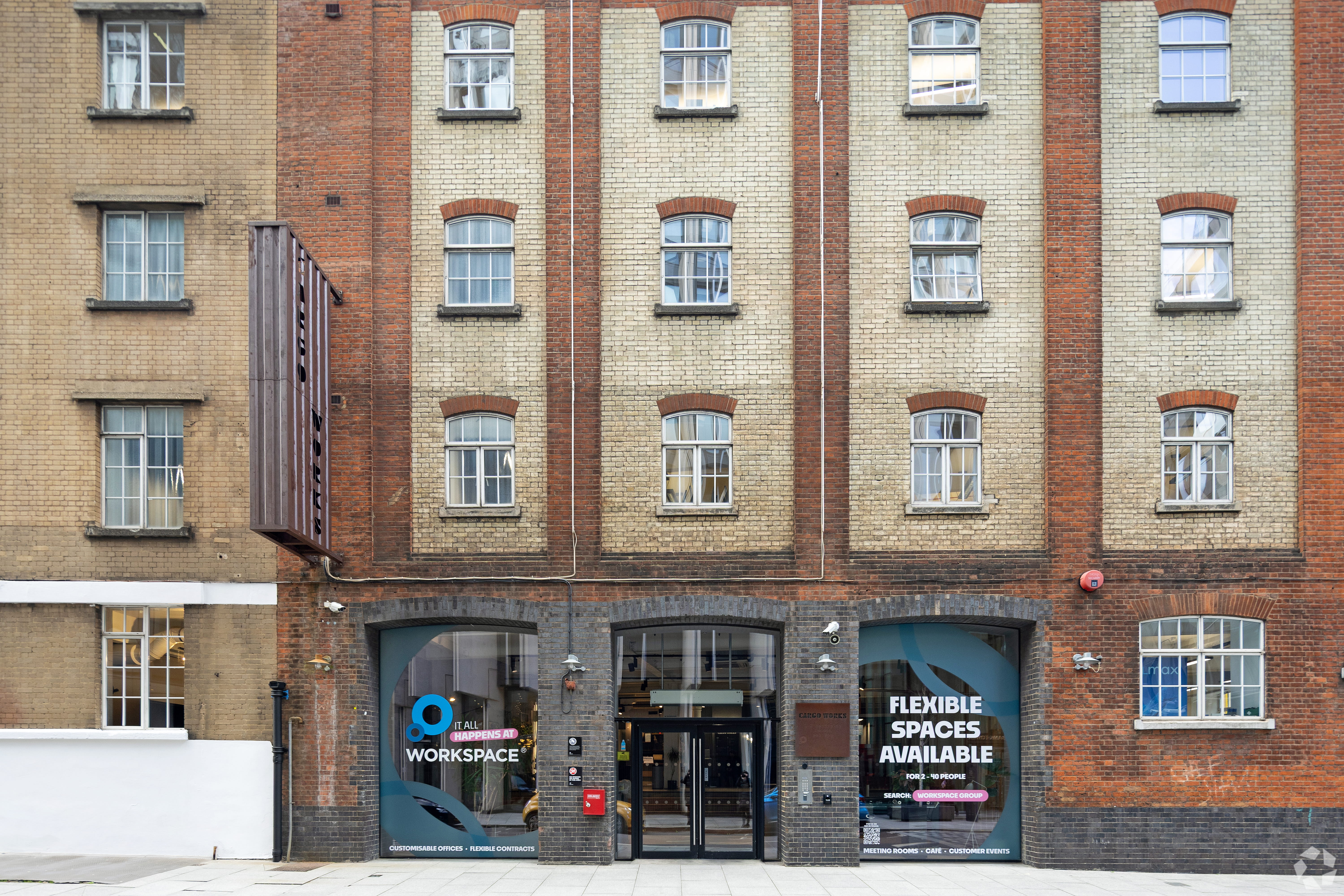 1-5 Hatfields - Cargo Works Office Space for Rent, London SE1 9PG