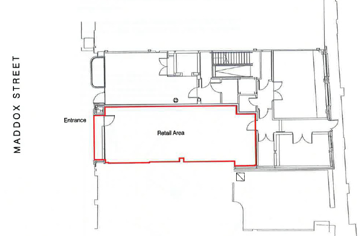 50 Maddox St - Retail Shopfront / Office Space, Mayfair, London W1S 1QD