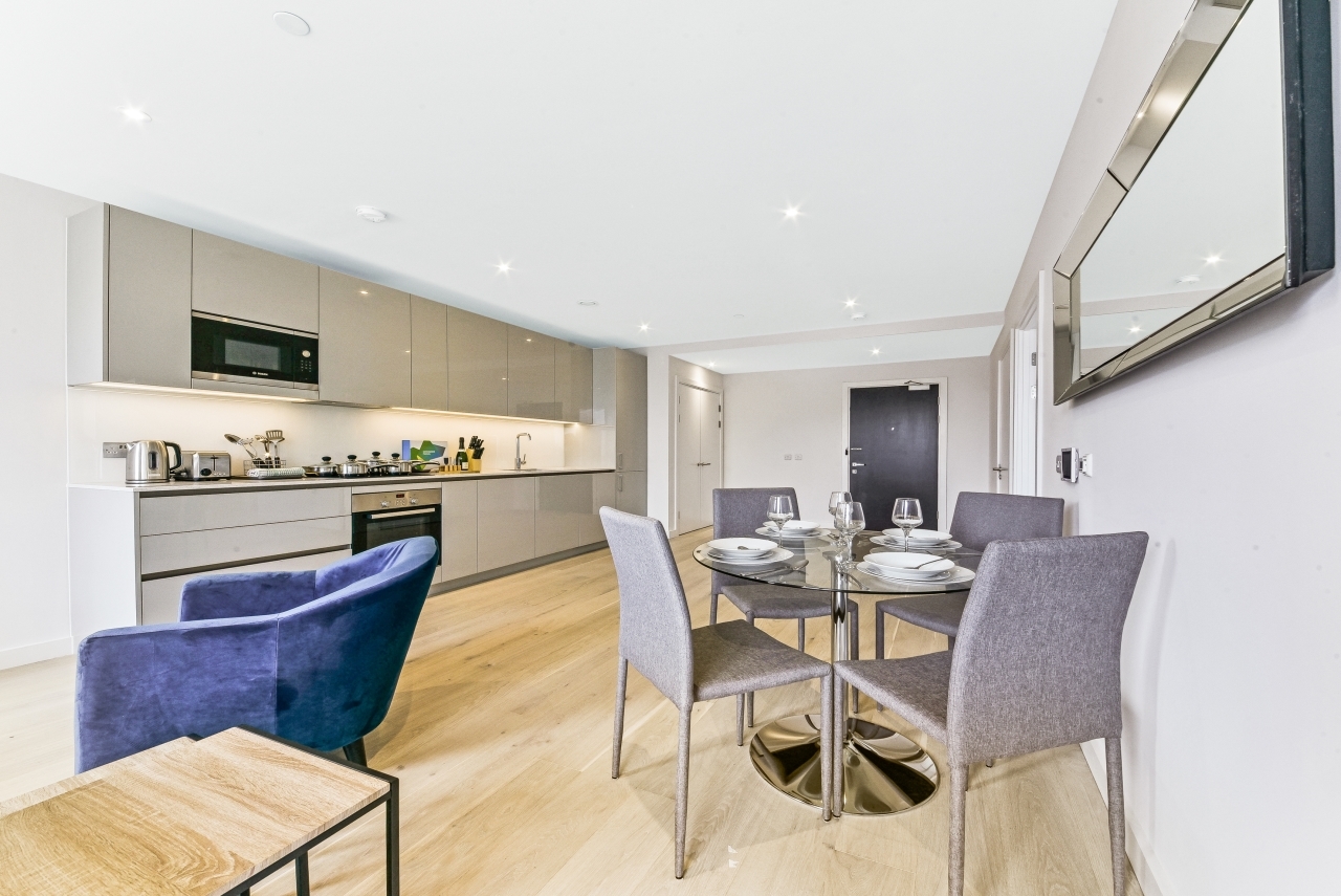 Luxury One Bedroom Apartment for Rent – Weymouth Building, Elephant Park SE17 – 617 sq ft –