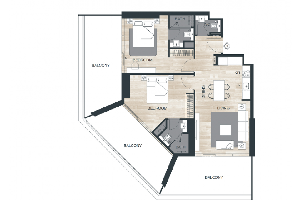 Studio Apartment – Binghatti Ghost, Dubai – From AED 1,125,000
